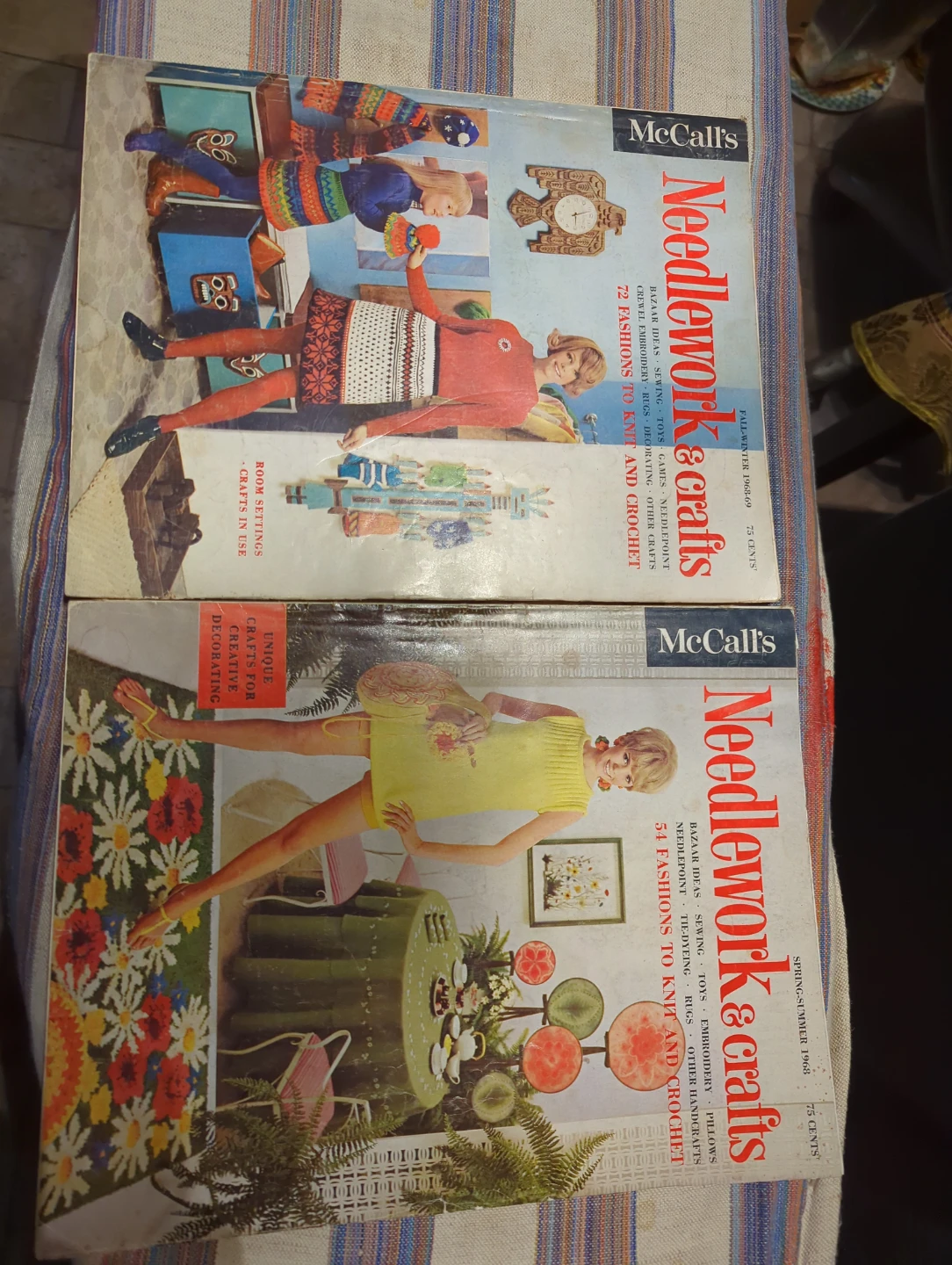 Two Vintage McCall's Needlework & Crafts Magazines