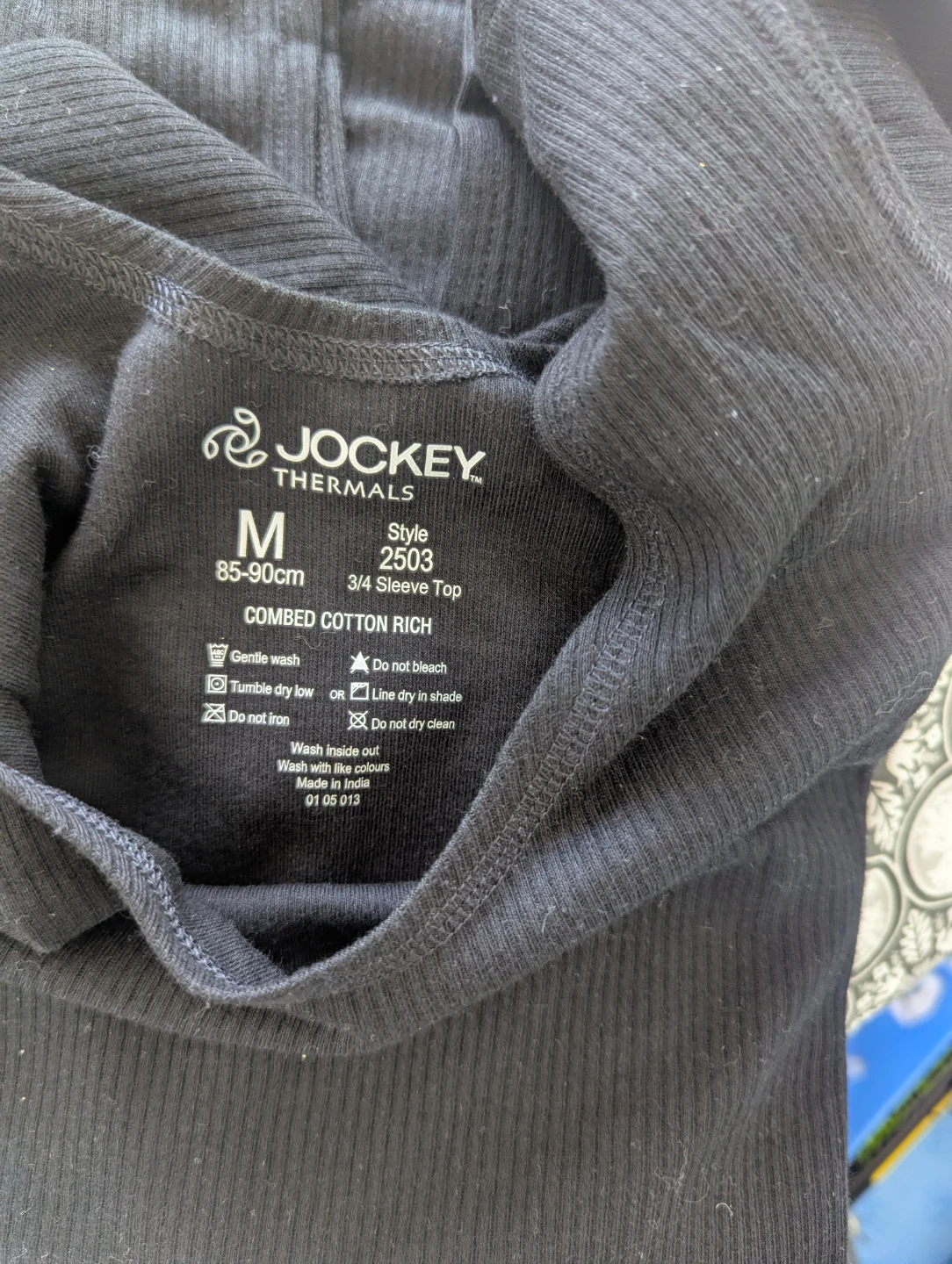 Jockey Thermals 3/4 Sleeve Tops Size M - photo 2