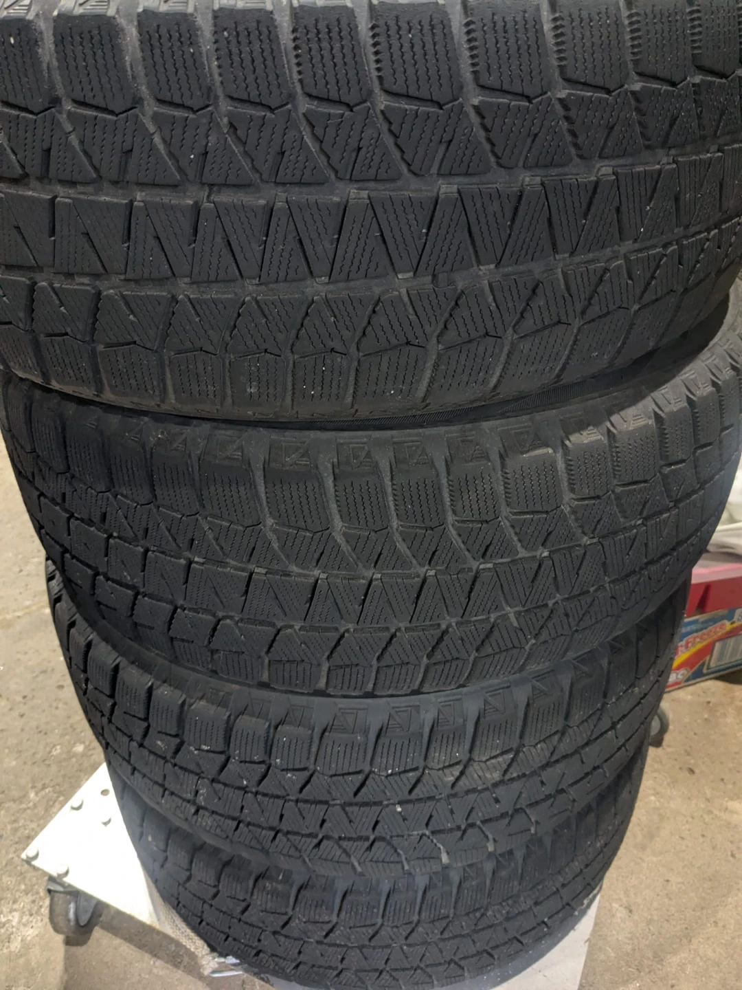Bridgestone Blizzak WS80 205/55R16 Winter Tires on Steel Rims - photo 3