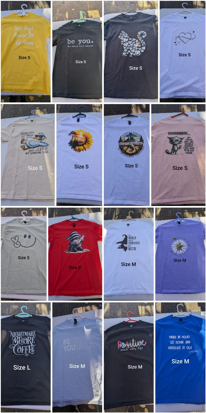 Assorted Graphic Print T-Shirts