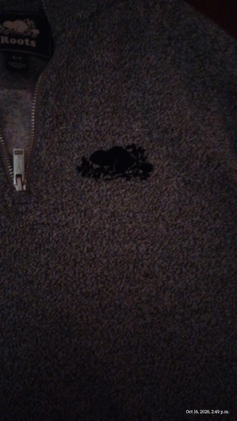 Roots grey quarter-zip sweater - photo 3
