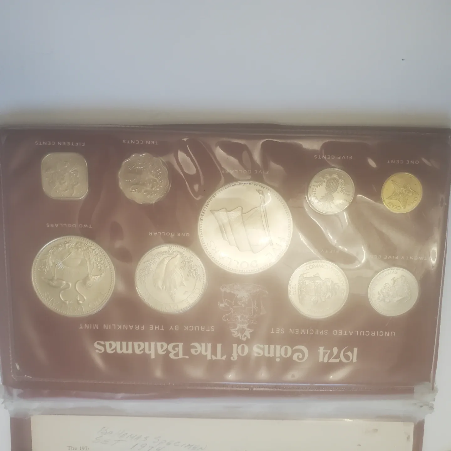 1974 Bahamas Uncirculated Specimen Coin Set - photo 2