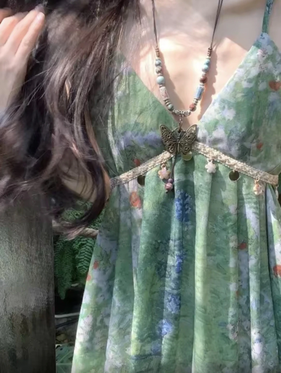Green Watercolor Dress - photo 4