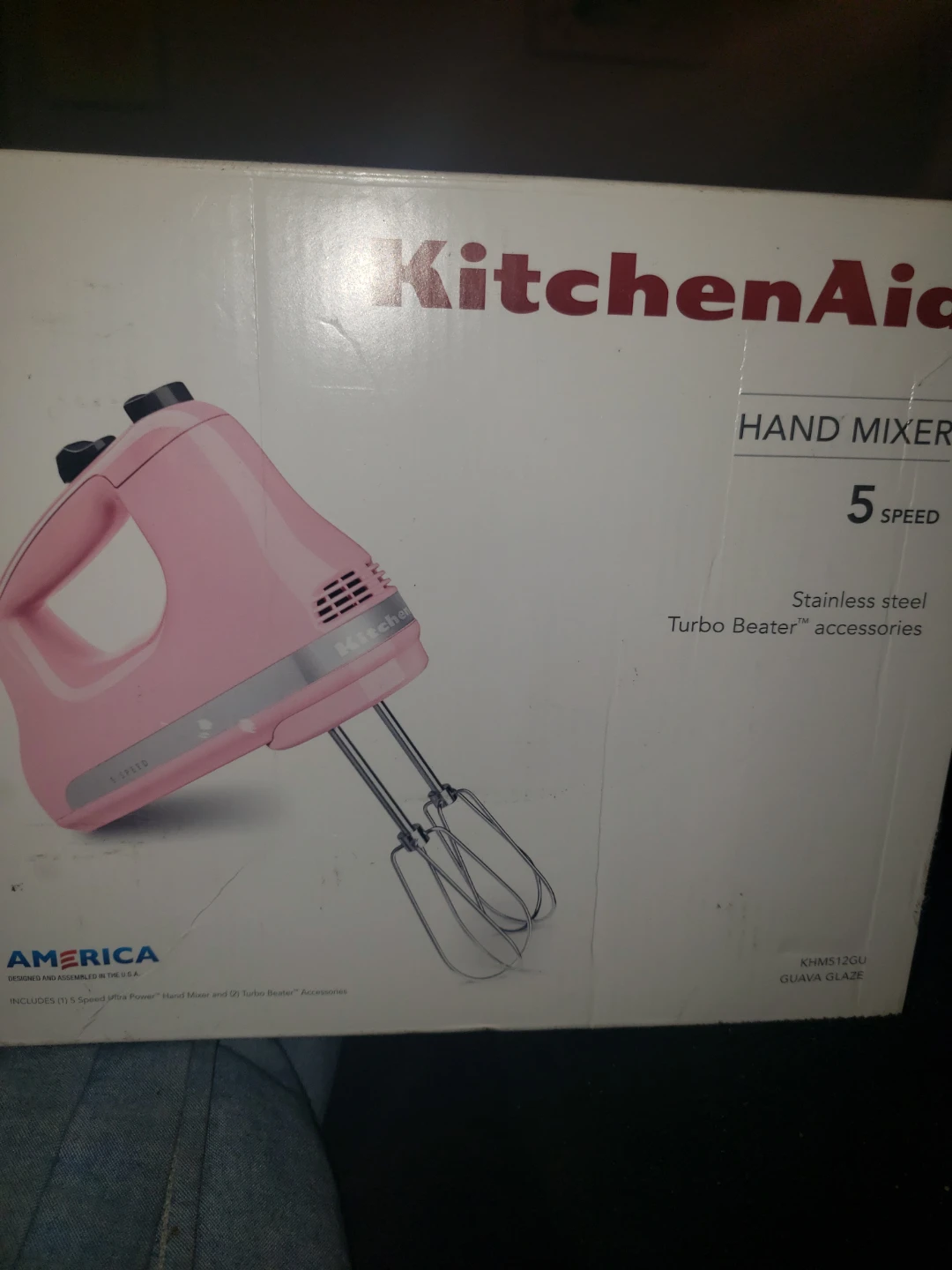 KitchenAid 5-Speed Hand Mixer Guava Glaze
