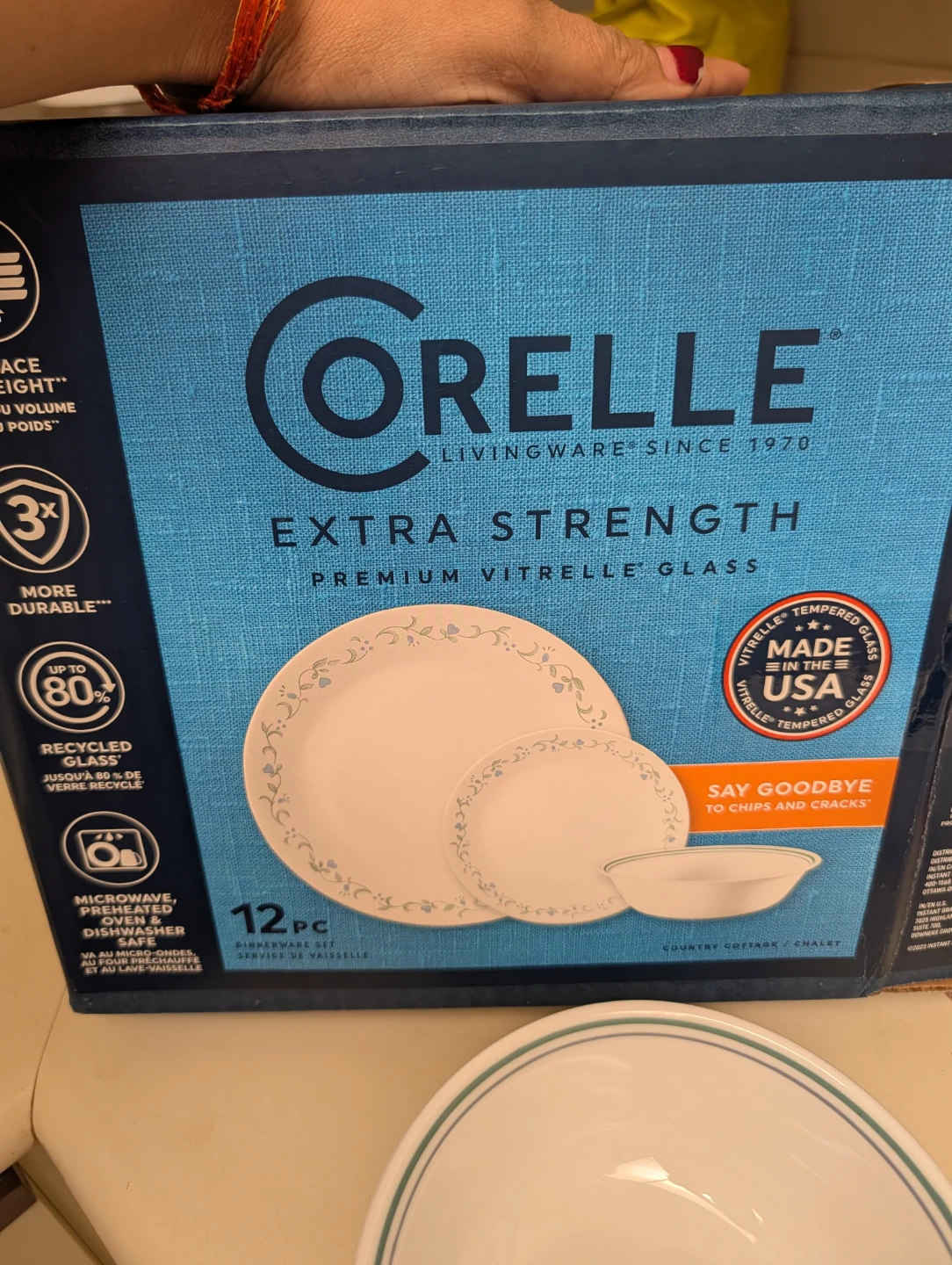 Corelle Country Cottage 12-Piece Dinnerware Set
