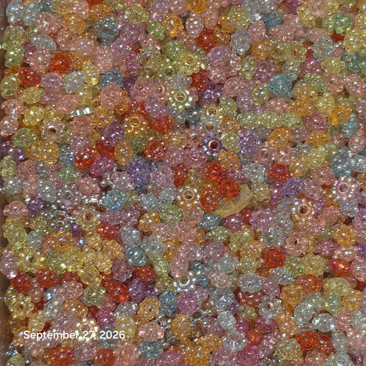 Assorted Multi-Coloured Flower Craft Beads - photo 4
