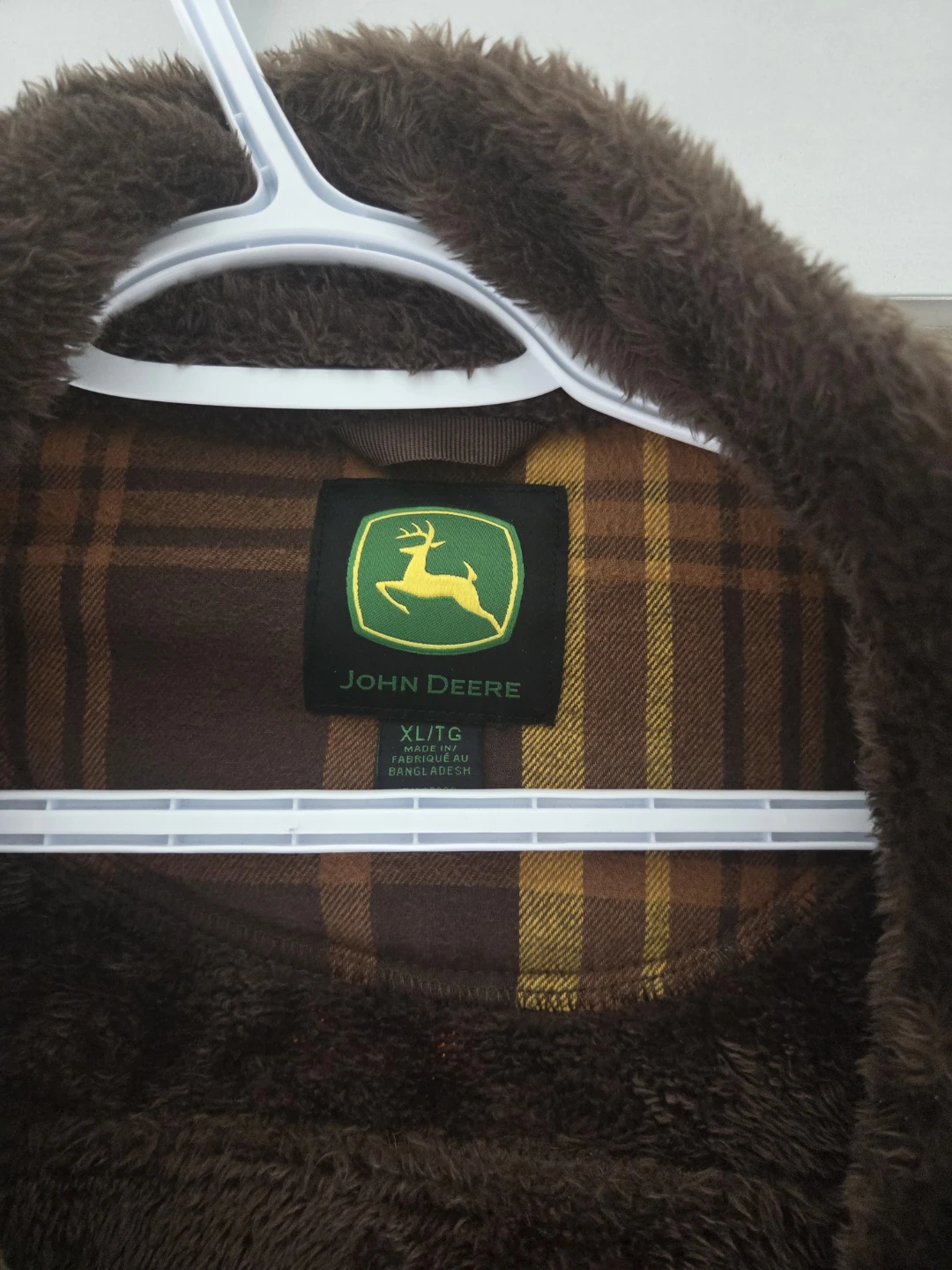 John Deere Plaid Fleece-Lined Jacket - photo 2