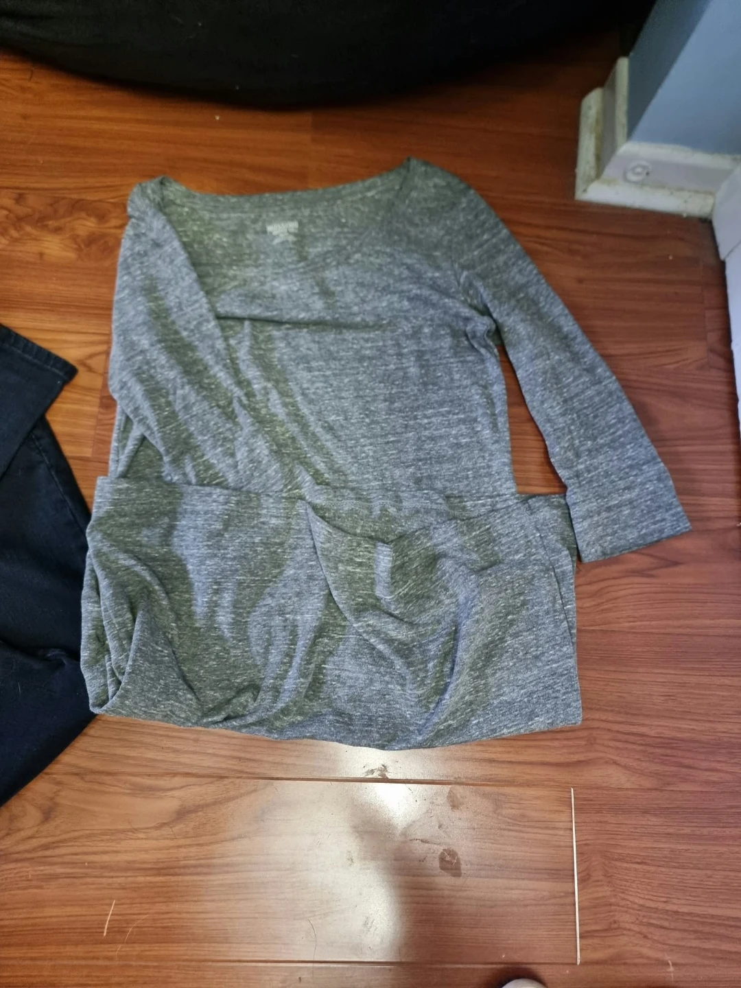 Mossimo Grey Long Sleeve Top