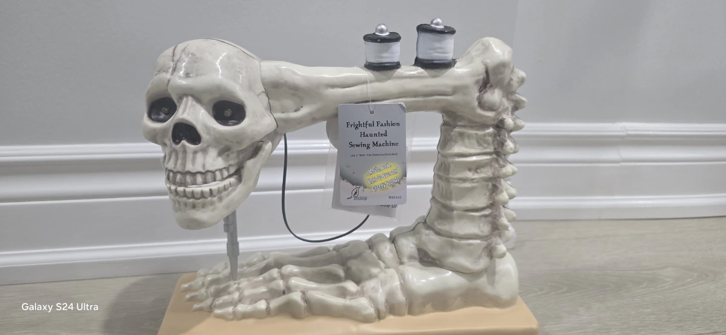 Frightful Fashion Haunted Sewing Machine Prop