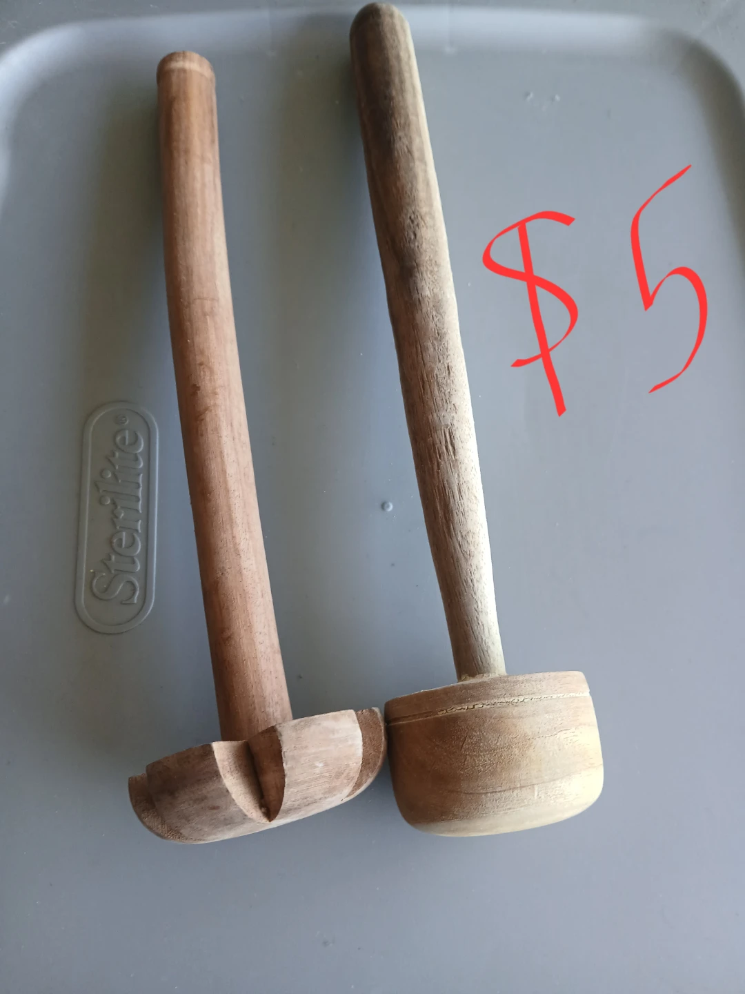 Two Wooden Kitchen Tools