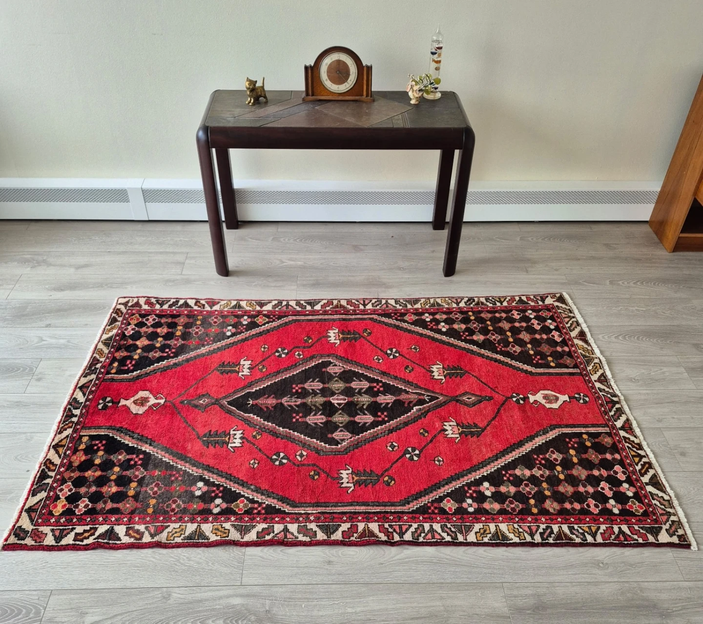 Vintage Persian "Saveh" Tribal Design Handmade Wool Rug - photo 5