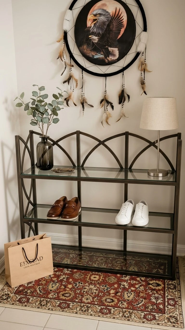 Moving sale - 3-Tier Metal & Tempered Glass
