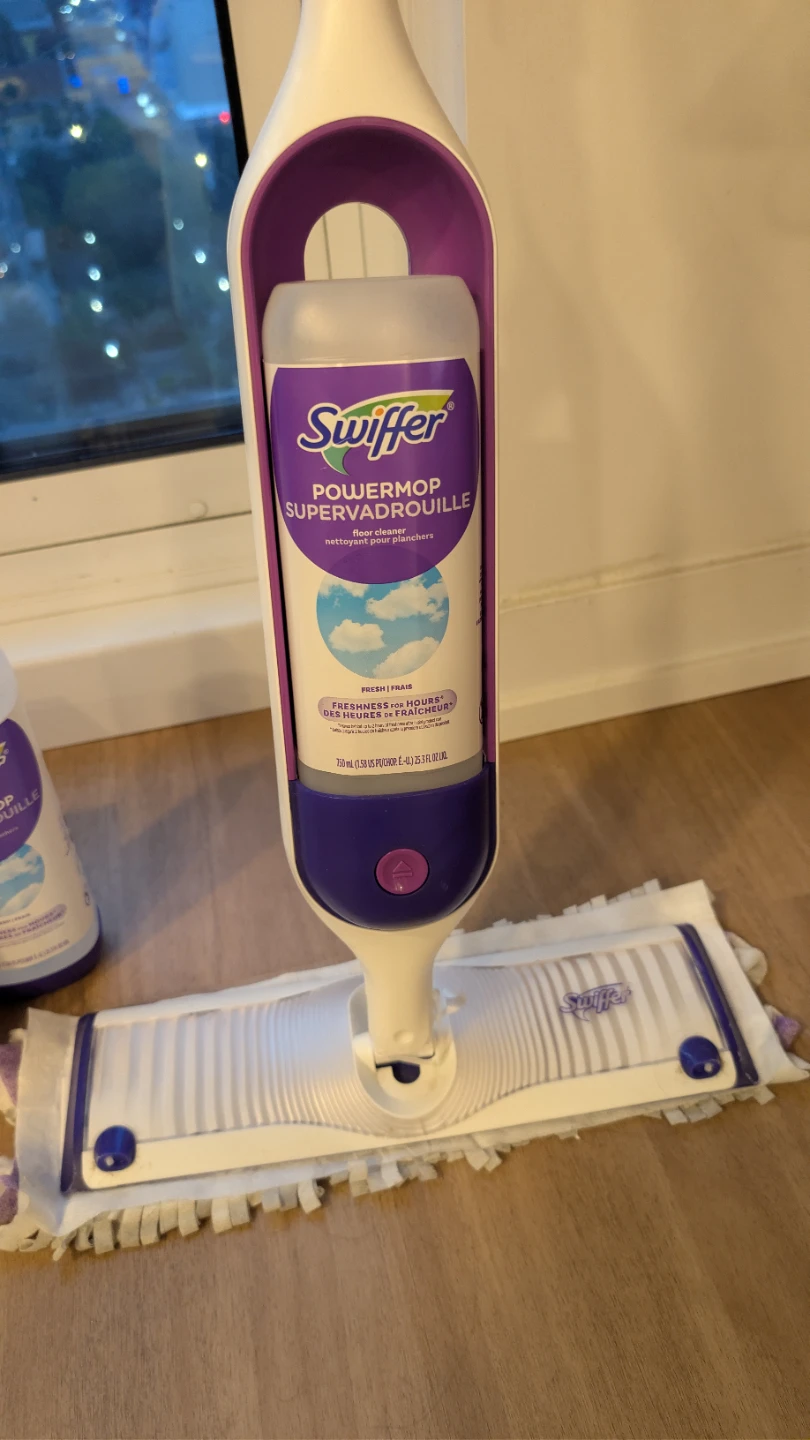Swiffer PowerMop Kit (with 2 New Pads + 1 New Solution Bottle) - photo 5