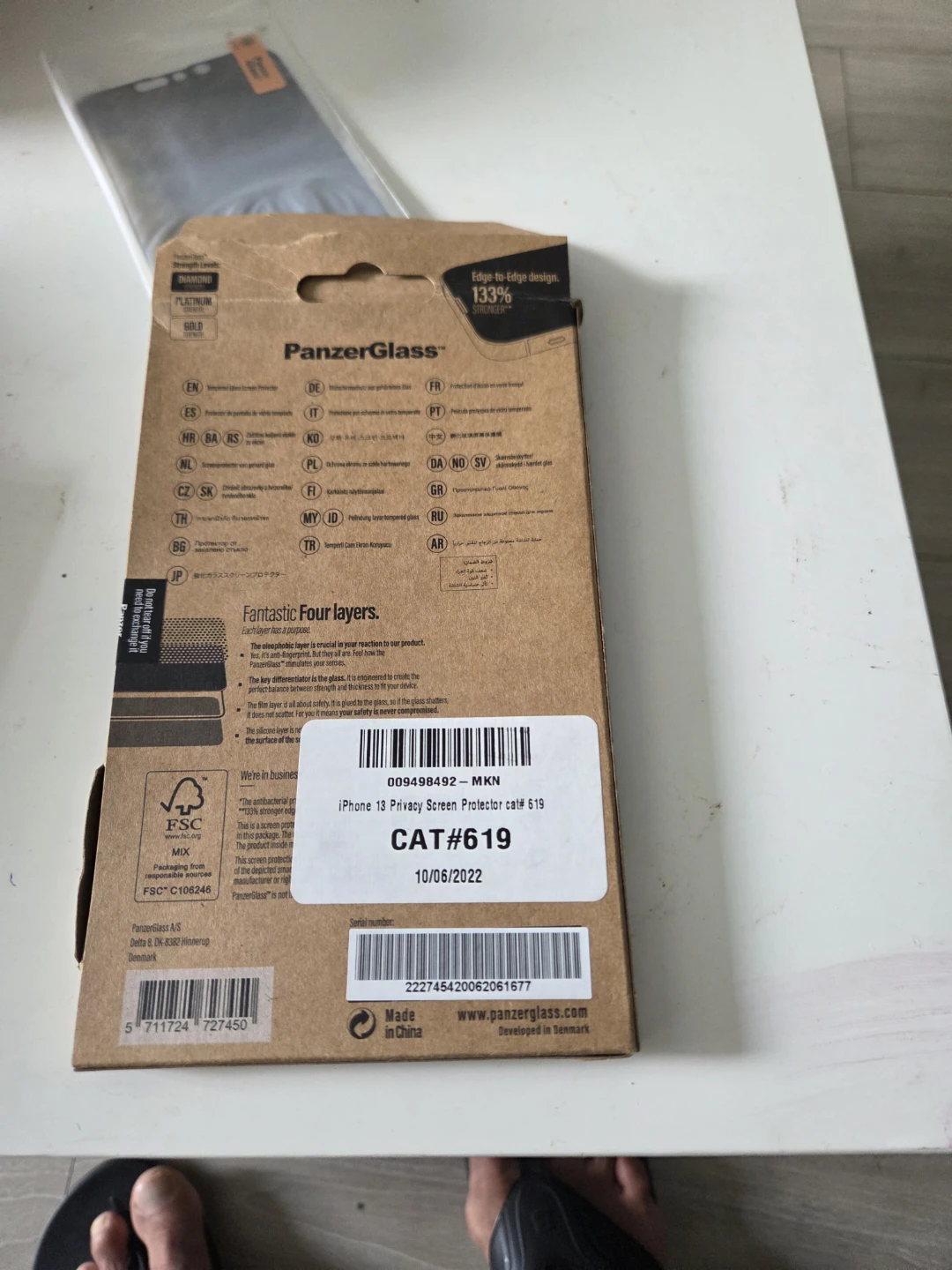 PanzerGlass Privacy Screen Protector for iPhone 13/13 Pro