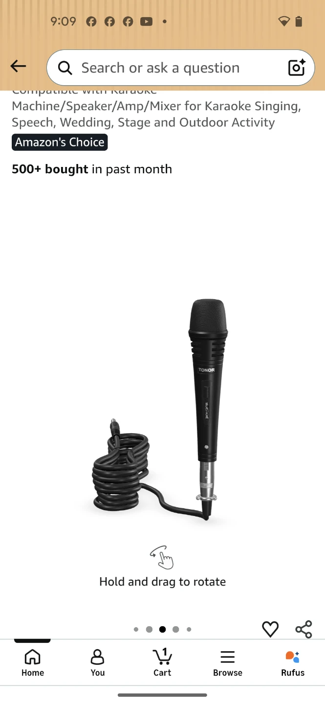 TONOR Dynamic Karaoke Microphone - photo 3