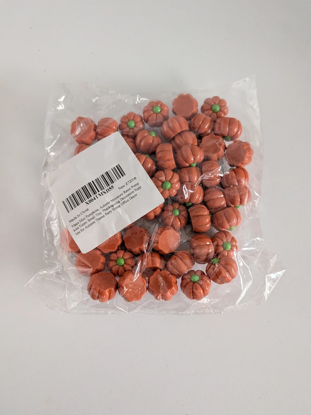 50pcs Sinbana Mini Resin Pumpkins - photo 4