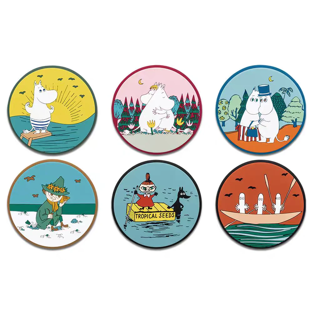 Moomin  Relaxing Picnic Time Rubber Coasters - photo 4