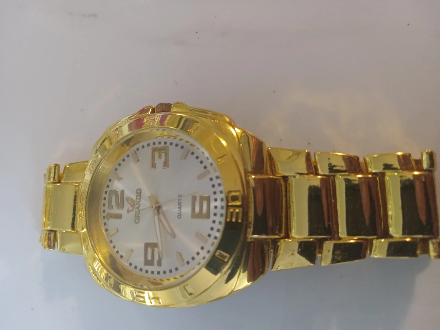 Oriando Gold-Tone Quartz Watch