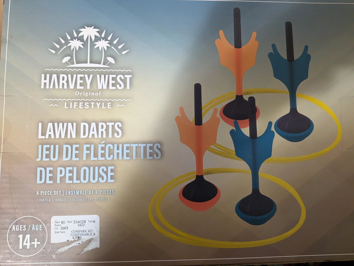 Harvey West Lawn Darts Set