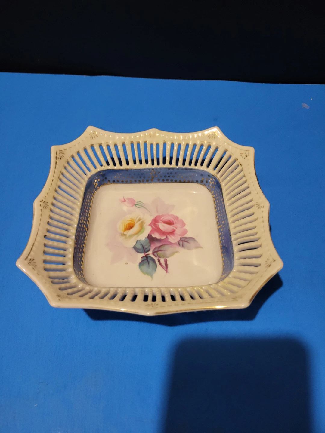 Aiyo Made in Occupied Japan Porcelain Basket
