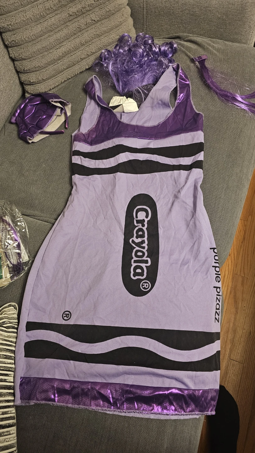 Crayola Purple Pizazz Adult Costume - photo 2