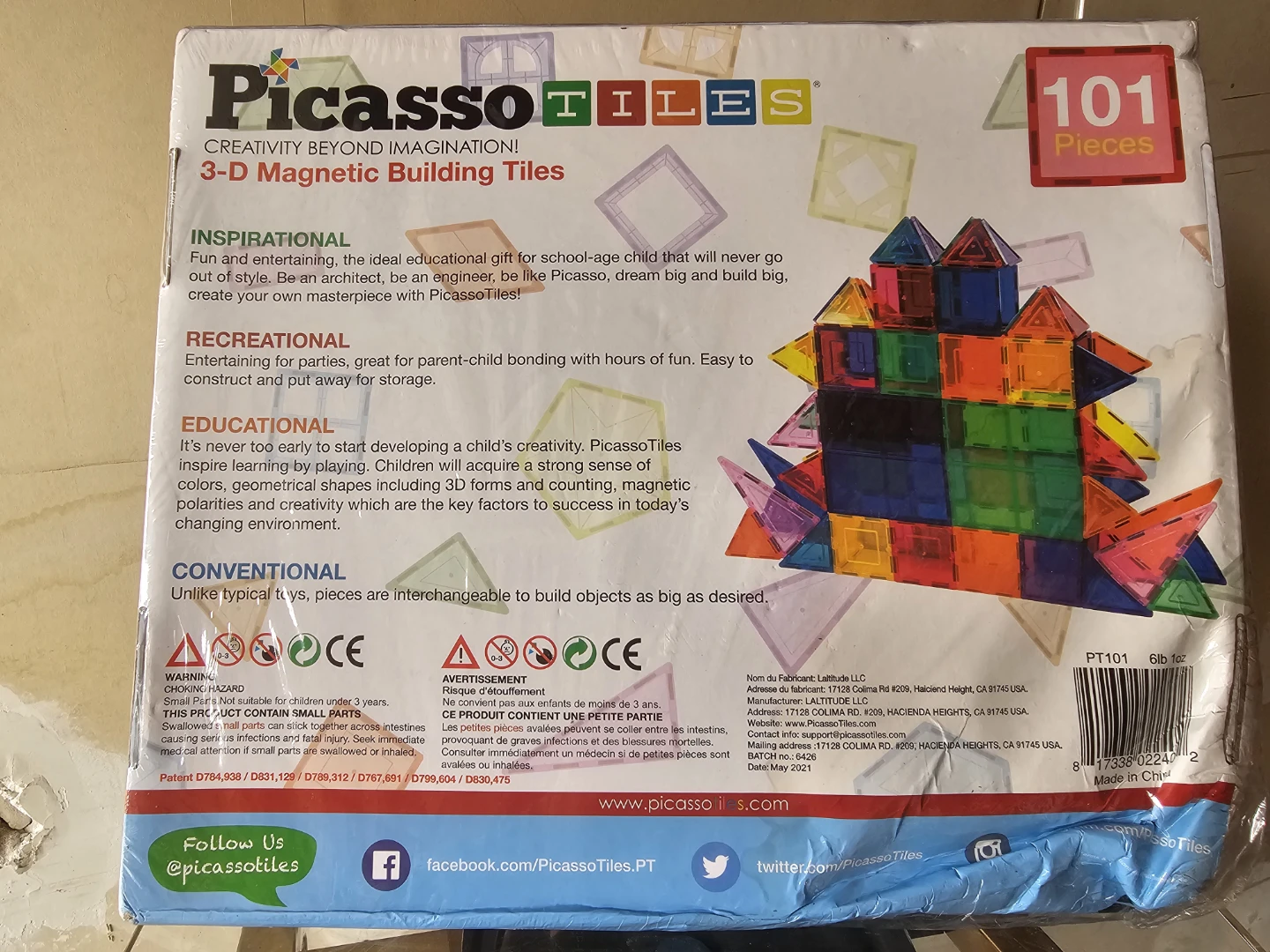 Picasso Tiles 101 Piece Set - photo 2