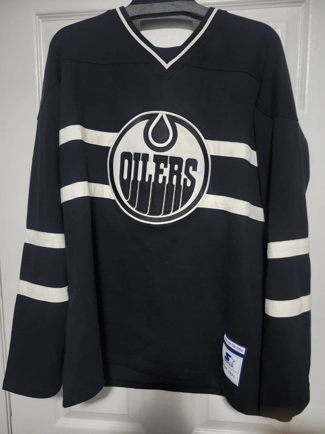 Size Large New Starter Edmonton Oilers Jersey - photo 3