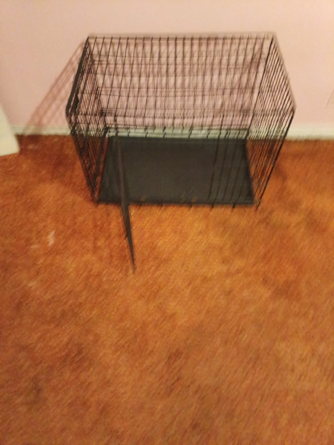 Black Metal Wire Pet Crate - photo 3