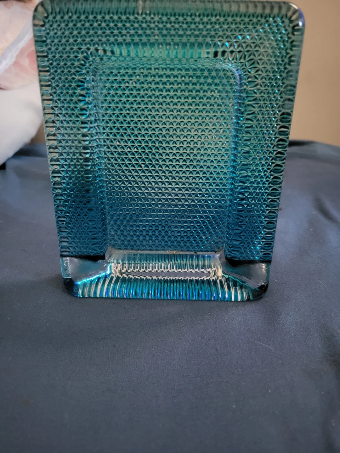 Blue Textured Glass Picture Frame - photo 3