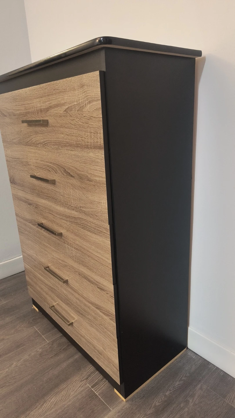 5-Drawer Wood Finish Chest - photo 5