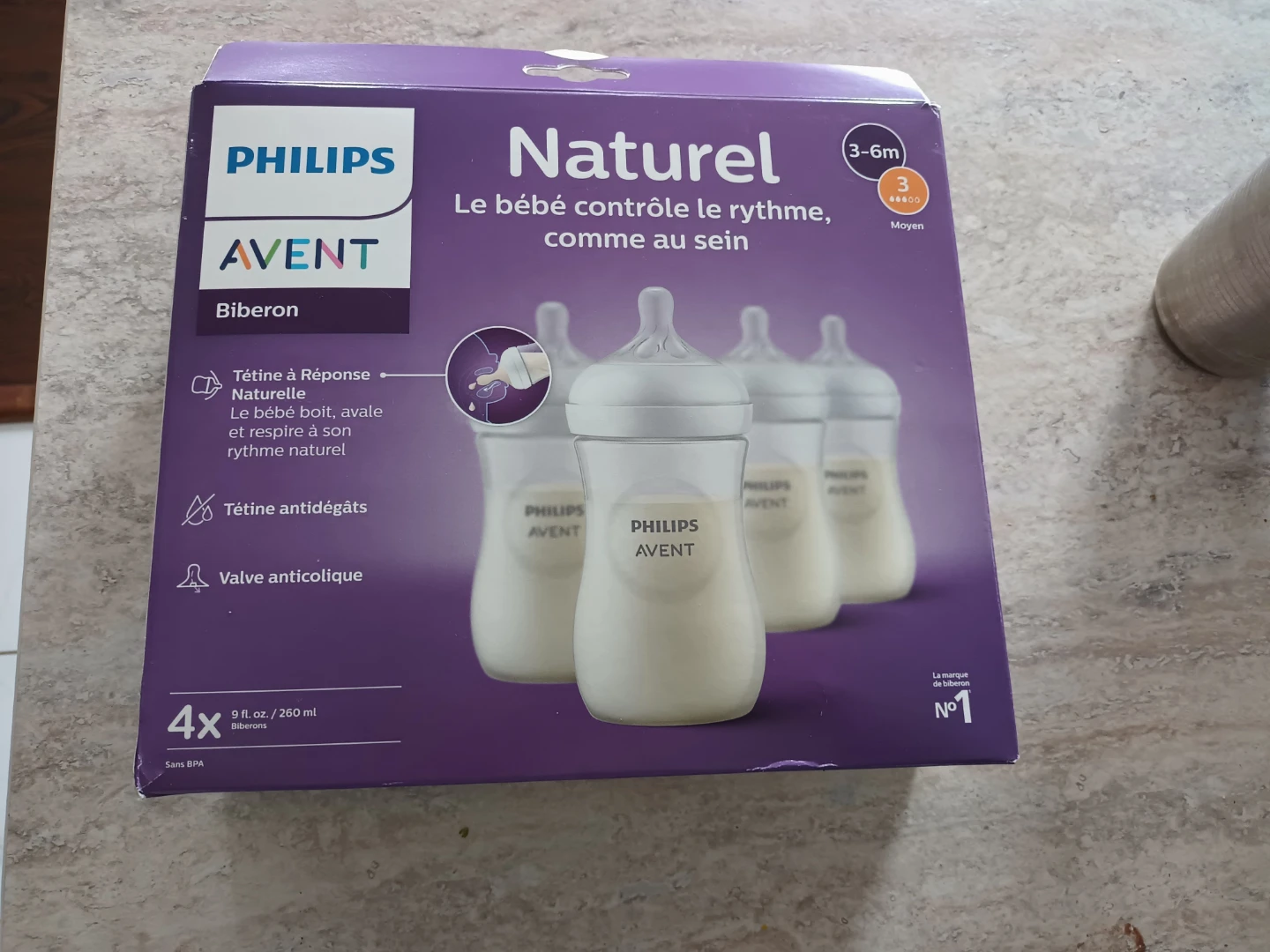 Philips Avent Natural Baby Bottles 4-Pack