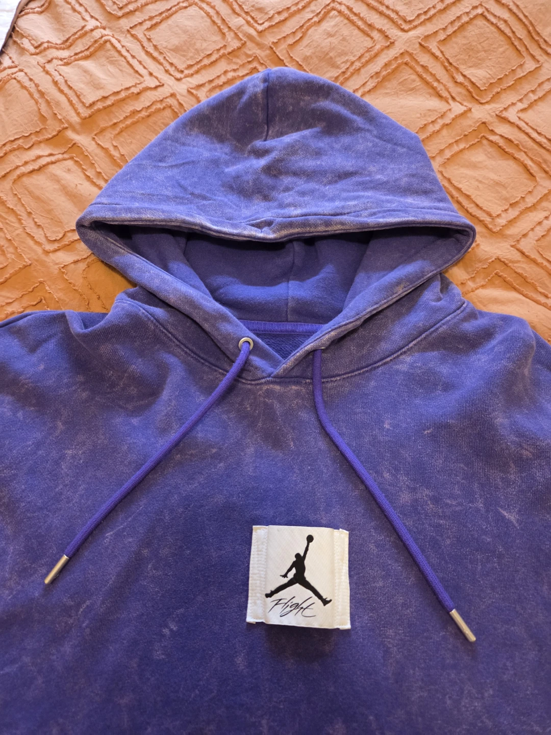 Jordan Flight Acid Wash Purple Hoodie - photo 2