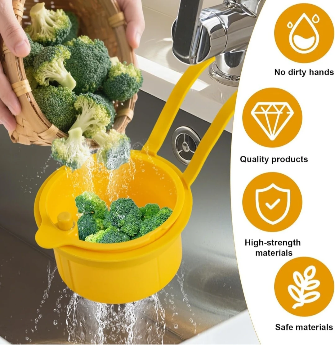 Yellow Multi-Purpose Sink Hanging Basket