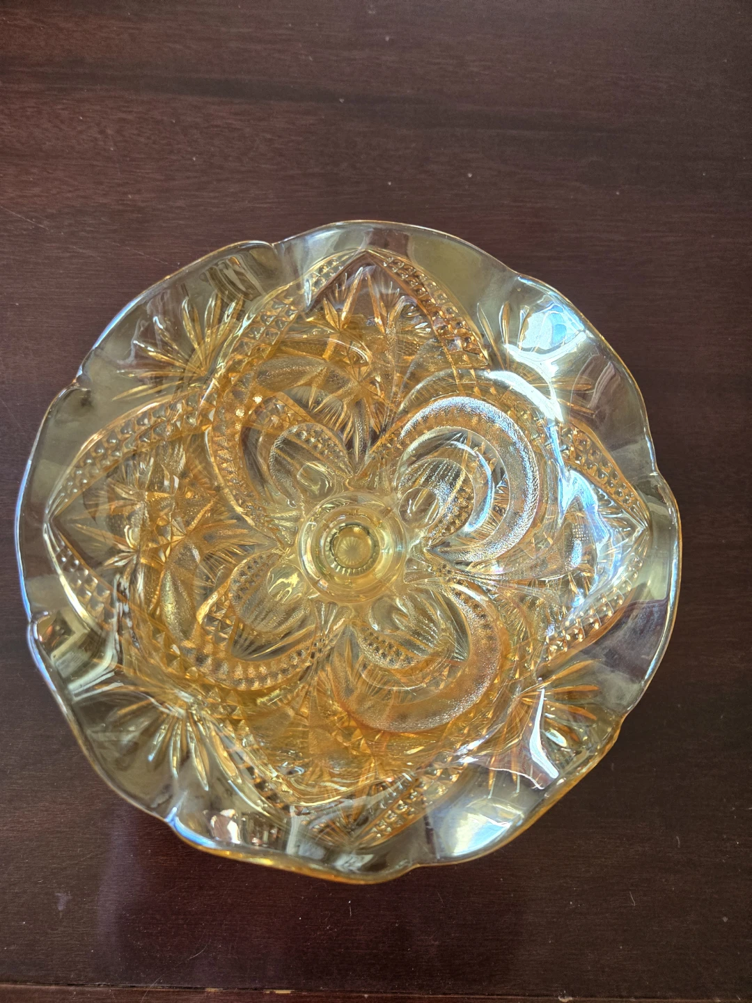 Antique Imperial Glass "Eastern Star" Bowl