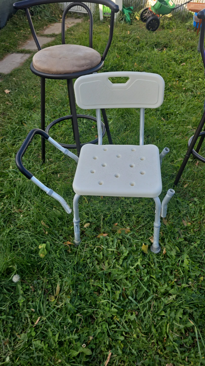 Adjustable Shower Chair with Backrest