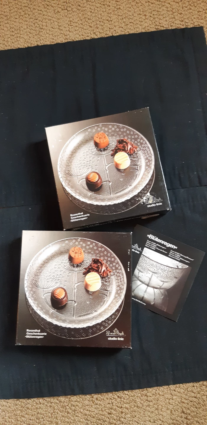 4 Vintage Rosenthal Glass Plates - photo 2