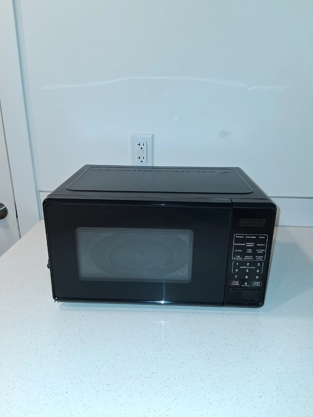 Black Countertop Microwave