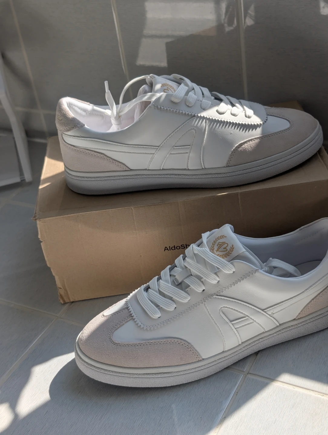 Aldo White Casual Sneakers Sz 13