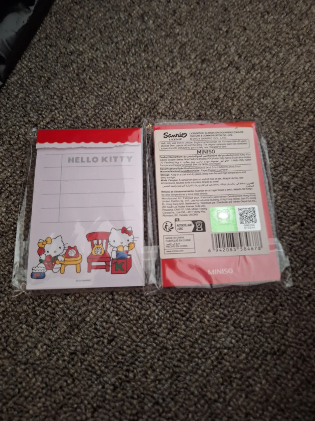 Miniso Hello Kitty Note Pad