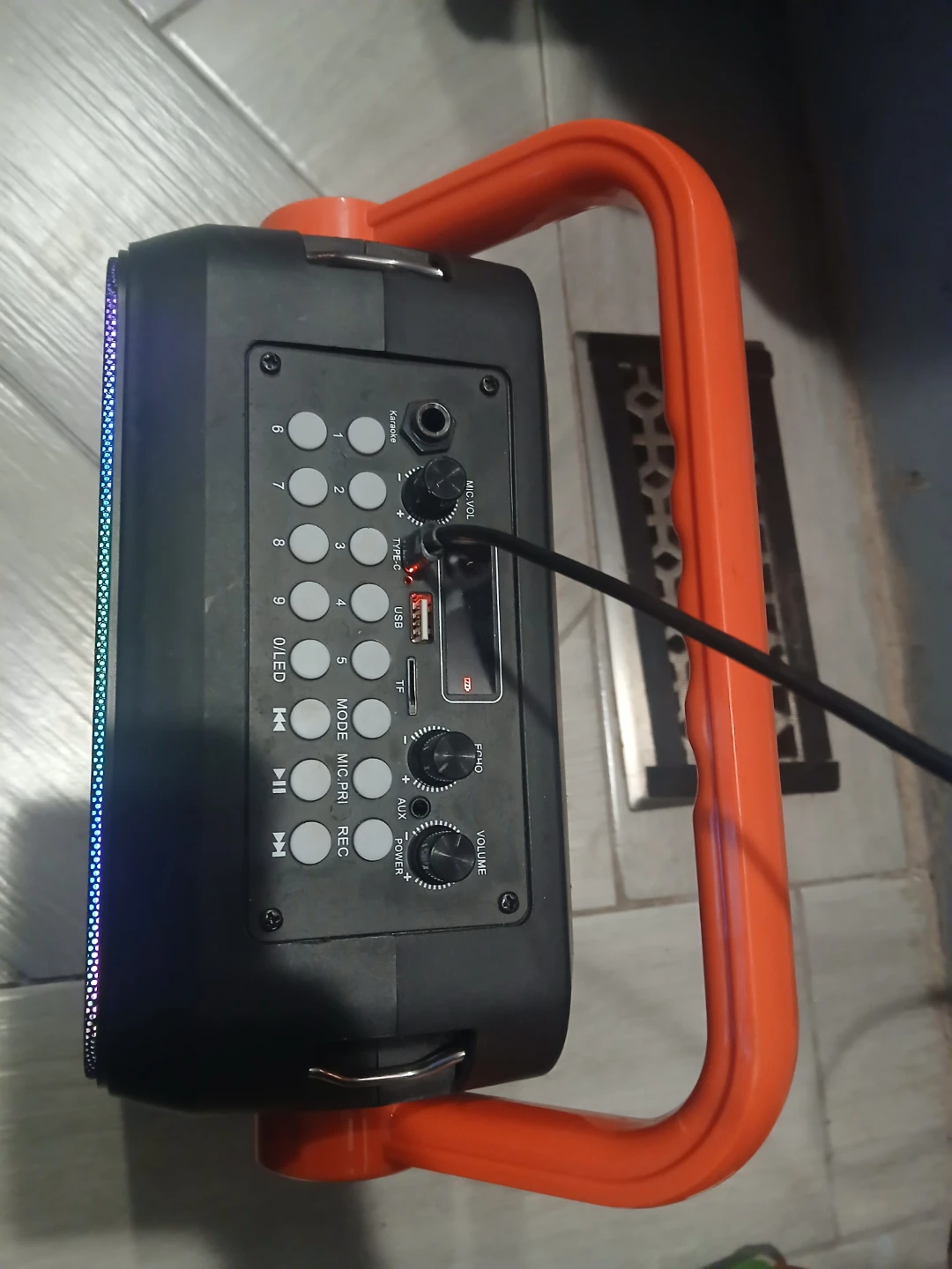 Portable Bluetooth Speaker C-03 with LED Lights - photo 2