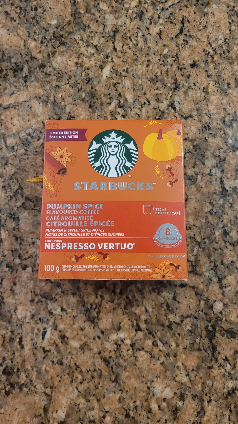 Starbucks Pumpkin Spice Coffee for Nespresso Vertuo