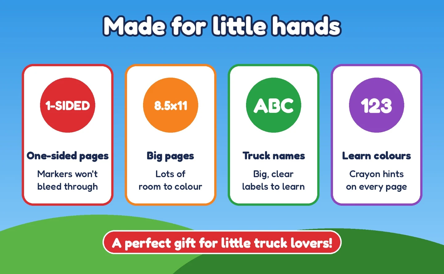 Brand New - My Big Trucks Colouring Book – 30 Trucks to Colour - photo 5