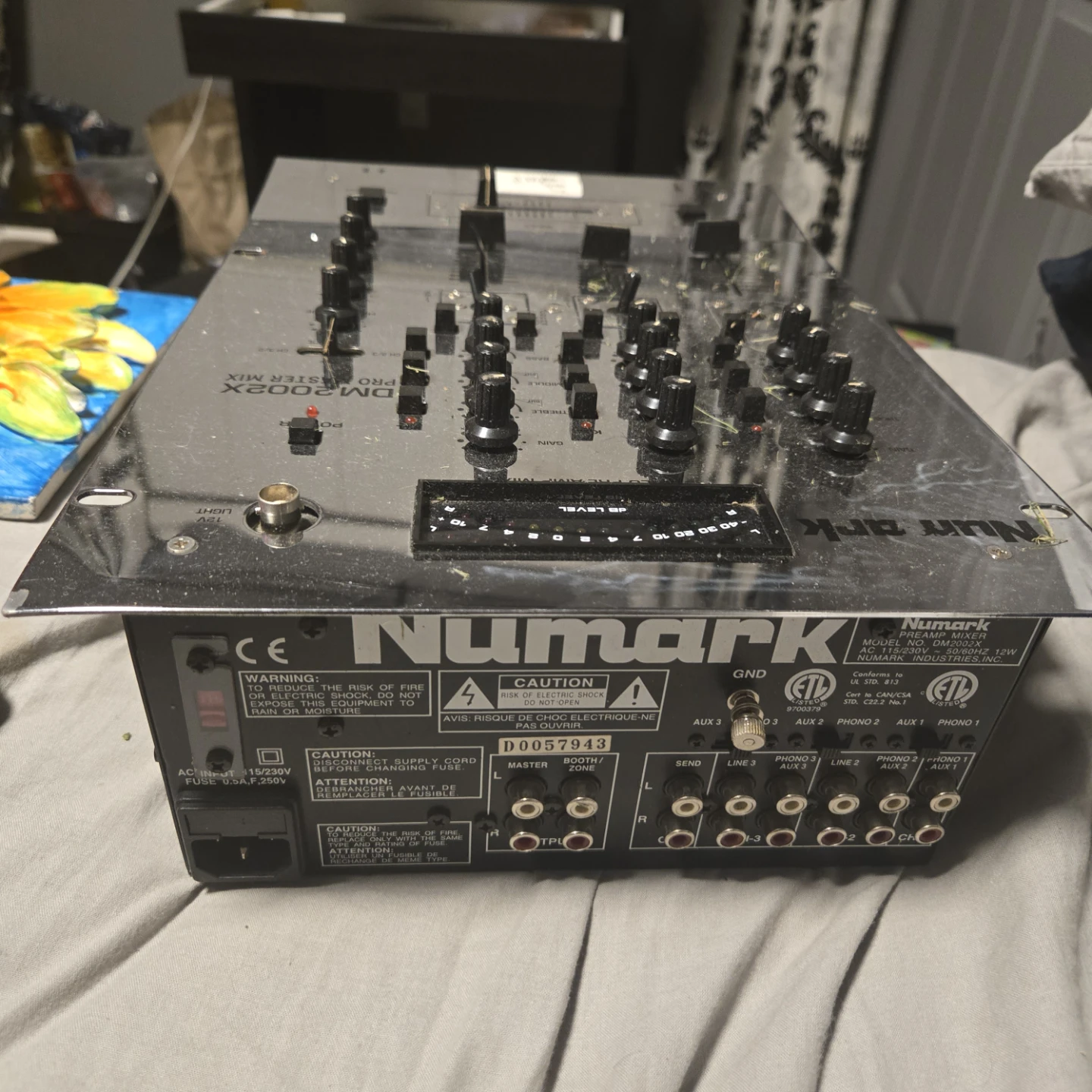 Numark DM2002X Pro Master Mix Preamp Mixer