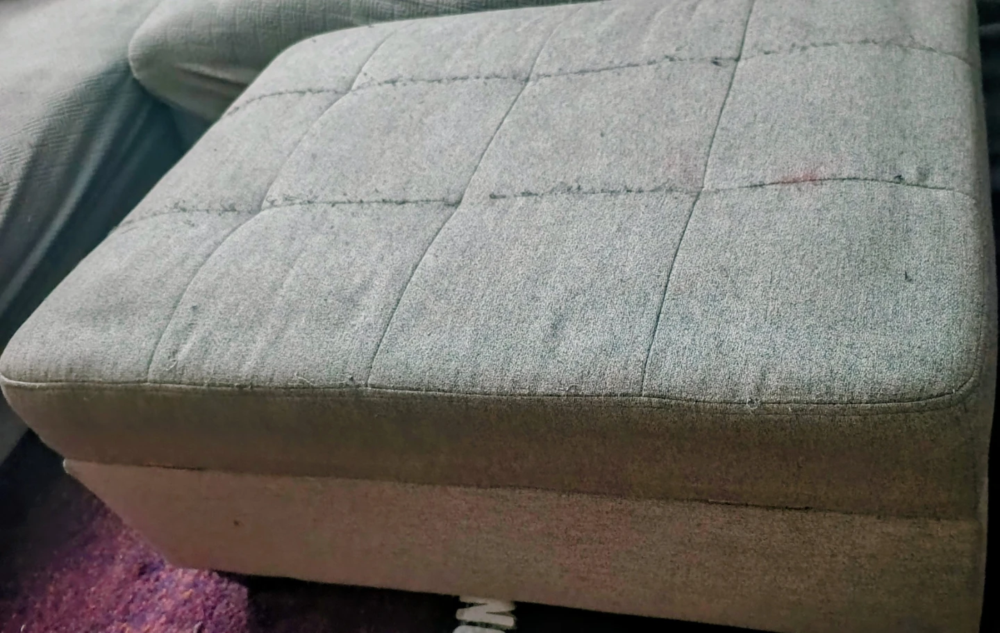 Sectional Couch & Storage Ottoman - photo 2