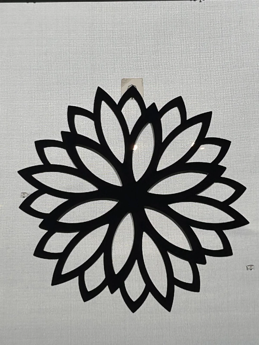 Black Floral Wall Decor