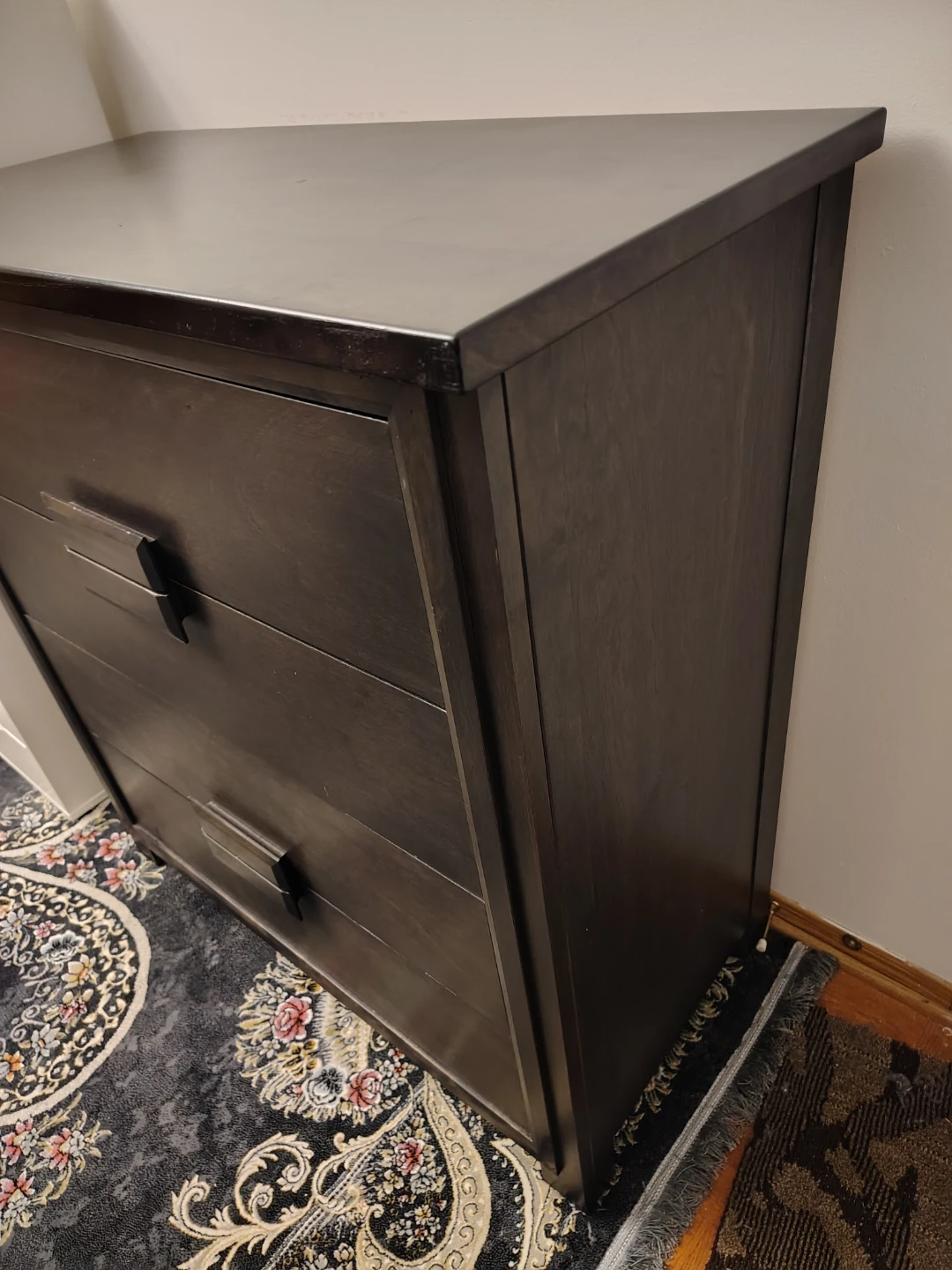 Dark Wood 4-Drawer Dresser - photo 3