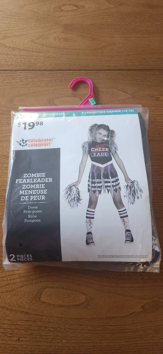 Zombie Fearleader Costume - XL 14-16