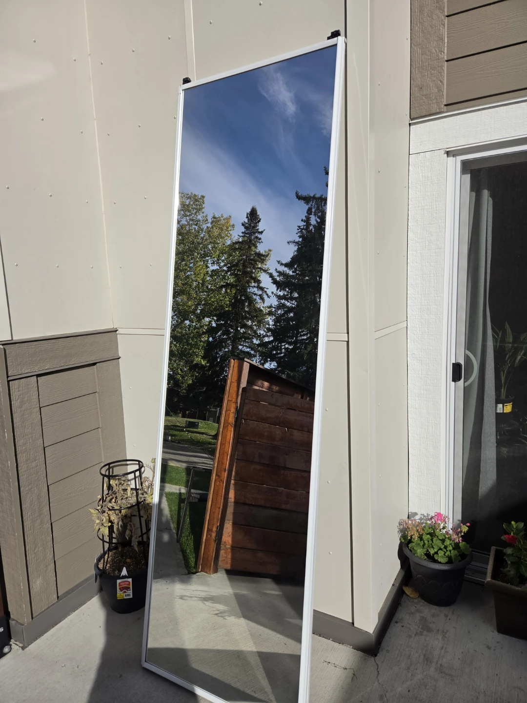 Full Length Mirrored Closet Door