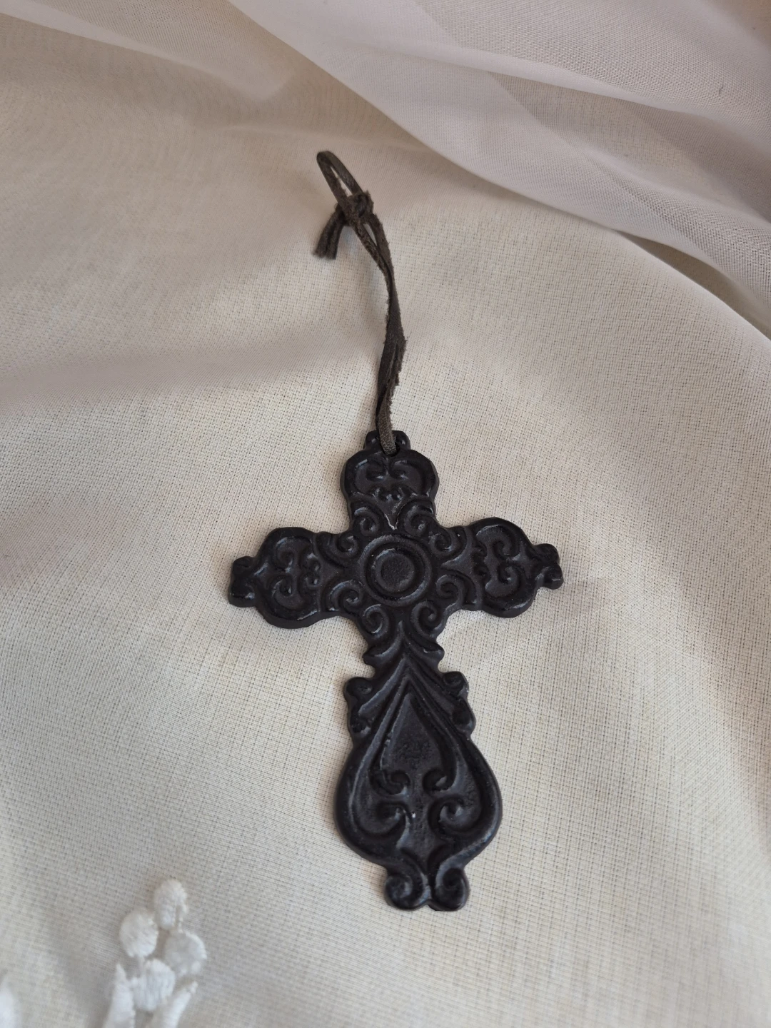 Little 4" Metal Cross Hanging Decor