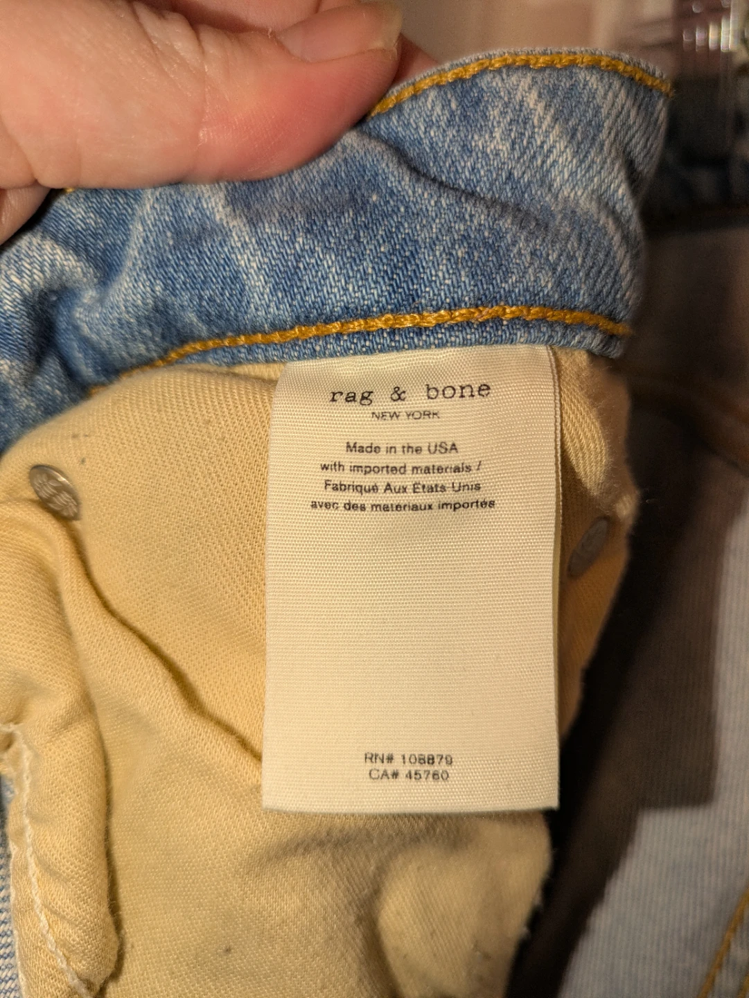 Rag & Bone New York Maya High Rise Ankle Straight Size 31 - photo 2